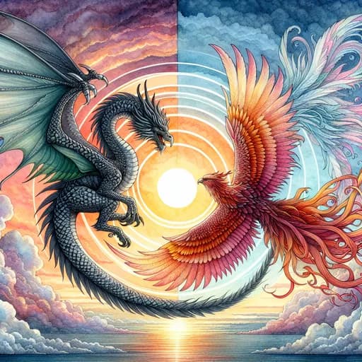 ドラゴンとフェニックスの話 | Learn a Language by Reading